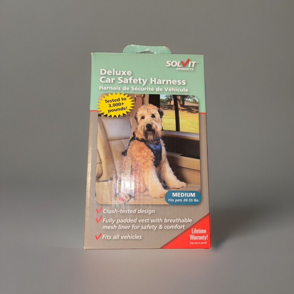 Pet Car Harness Solvit Deluxe Car Safety Harness Medium 20-55lbs